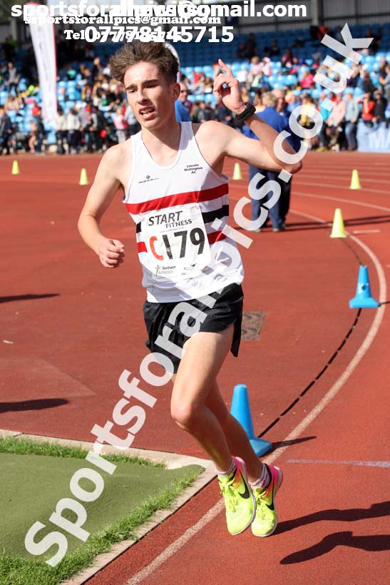 Mens under-17s  Northern 3 Stage Road Relay, SportsCity, Manchester. Photo: David T. Hewitson/Sports for All Pics